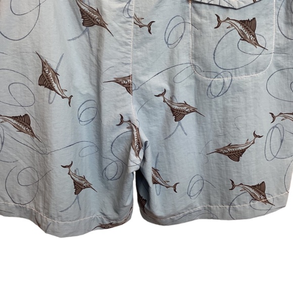 Tommy Bahama Swim Trunks Size‎ Large Marlin Relax Surf Shorts Blue With Pockets - Picture 6 of 7